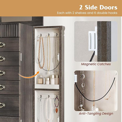 Giantex Standing Jewelry Cabinet - Image 7