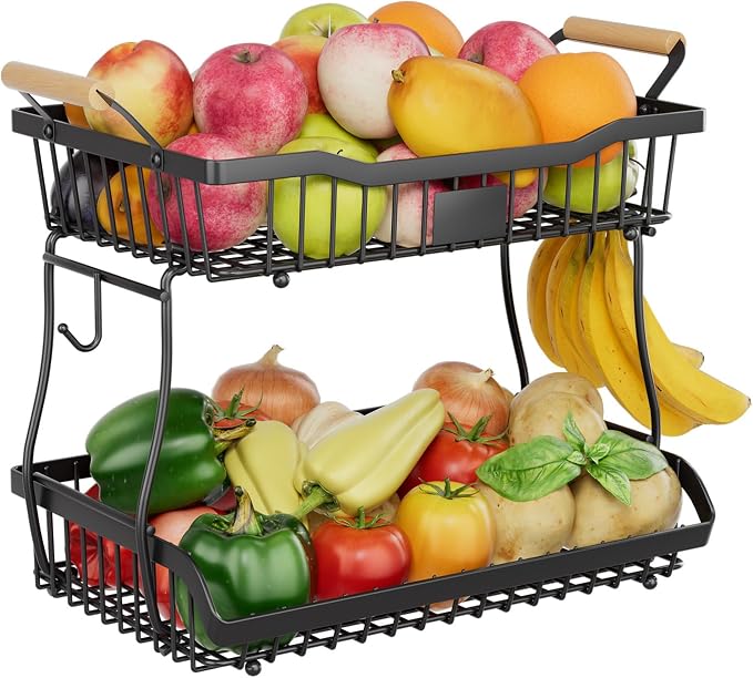 Simple Trending Fruit Basket 2-Tier Detachable, by SimpleTrending