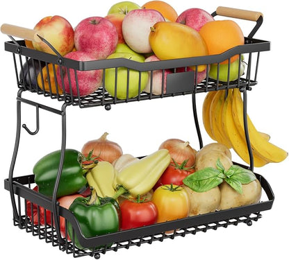 Simple Trending Fruit Basket 2-Tier Detachable, by SimpleTrending