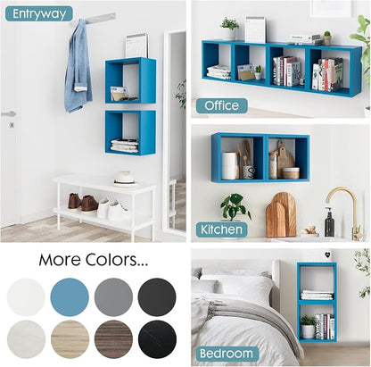 Cube Floating Shelves Set2, Display Shelves Wall Mount 7.75" D x 12.5" W x - Image 5