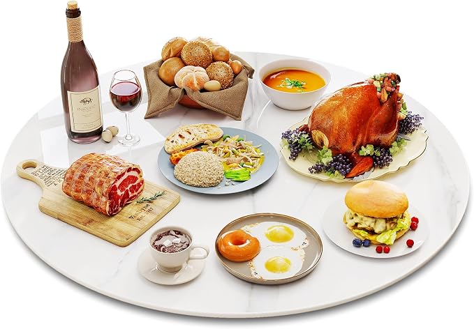 31.5" Lazy Susan Turntable – 360° Sinteredstone Silent Anti-Slip Turntable by ZLZELing