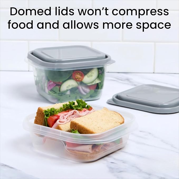 20-Piece BPA-Free Square Food Storage Container Set - Image 5