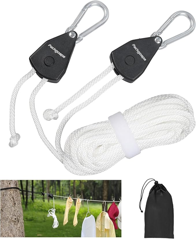 Retractable Travel Clothesline, Portable Clothes Line by Vividwise