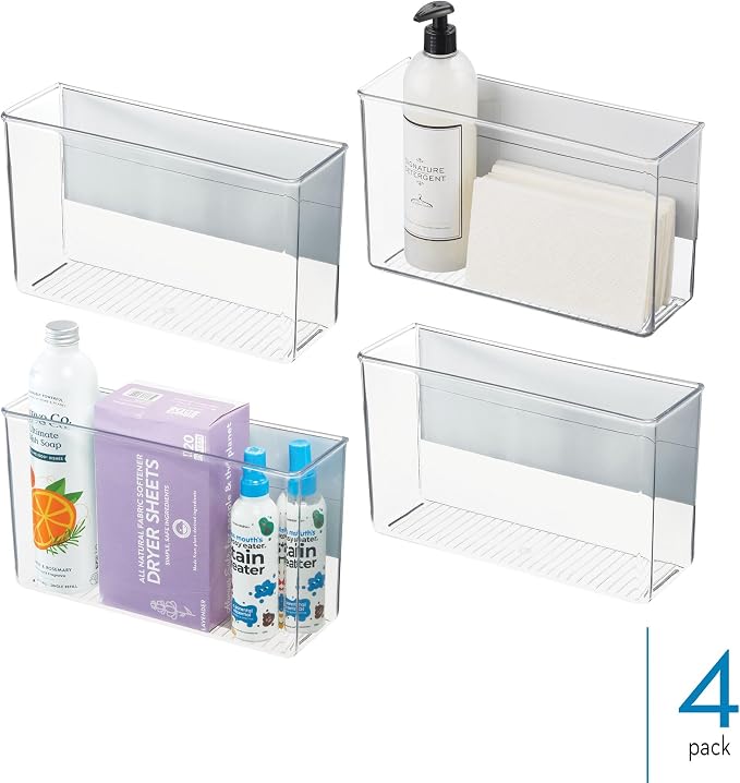 InterDesign iDesign Magnetic Large Clear Plastic Organizer Bins - Image 2