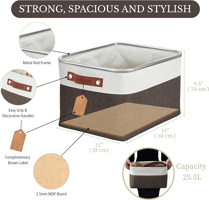 DECOMOMO Storage Baskets for Shelves - Image 4