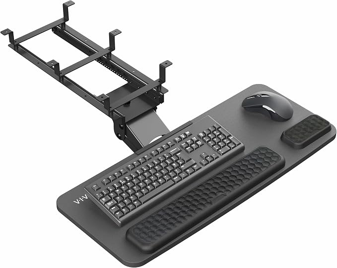 VIVO Premium Adjustable 27 x 11 inch Computer Keyboard and Mouse Platform Tray by Unknown