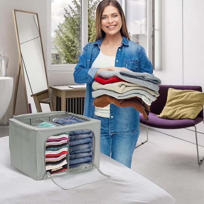 Sorbus Storage Bins with Divided Interior - Image 5
