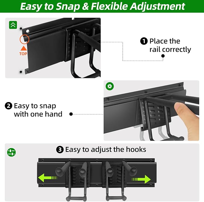 PIYILO Garage Wall Organizer, 96 in Garden Tool Organizer - Image 7