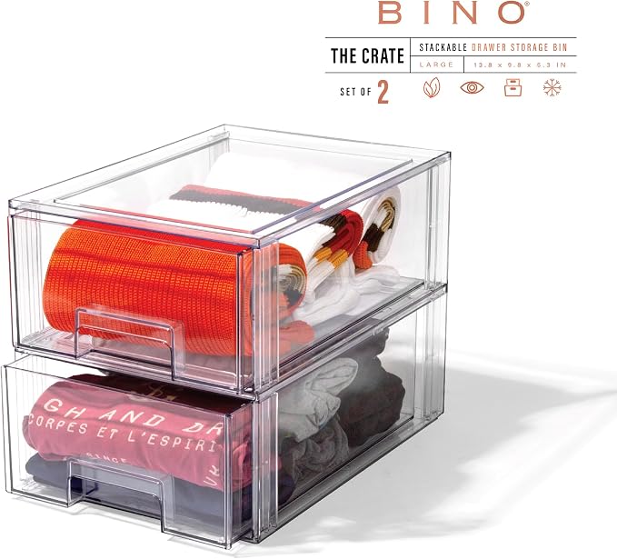 BINO | Stackable Storage Drawers, Large - Image 3