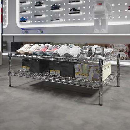 24" Deep x 42" Wide x 14" Height Wire Shelving Kit | 2-Tier | NSF Commercial - Image 2