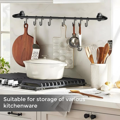 2Pack Hanging Pot Pan Rack, Heavy Duty 5/8'' Diameter Adjustable Kitchen - Image 7