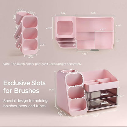 HBlife Makeup Organizer with Brush Holder - Image 4
