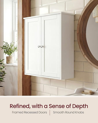 VASAGLE SIREN Collection Bathroom Wall Cabinet, Hanging Storage | Bathroom - Image 5