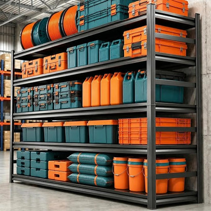 PRESTELION Garage Shelving 5-Tier Heavy Duty Metal Unit, 3000 LBS Adjustable by PRESTELION