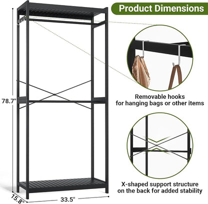 Homykic Bamboo Clothes Rack - Image 5