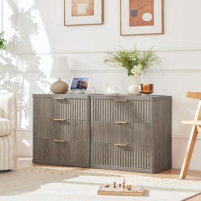 LEYAOYAO 23" Wide Fluted Night Stand - Image 3