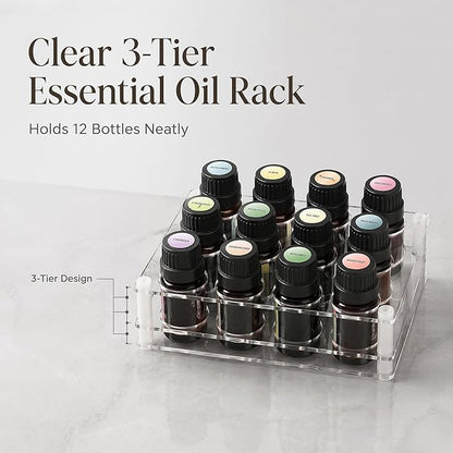 BOXIN 2-Pack Acrylic 2-in-1 Storage Rack, 12 Slots Each, Holds 10ml/15ml/20ml - Image 5