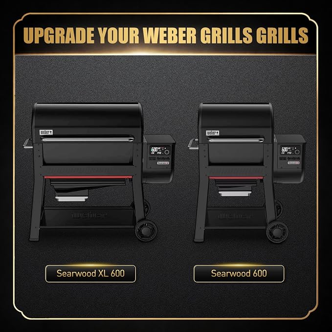QuliMetal Foldable Side Shelf for Weber Searwood 600/600XL and Smoque/Smoque XL - Image 3