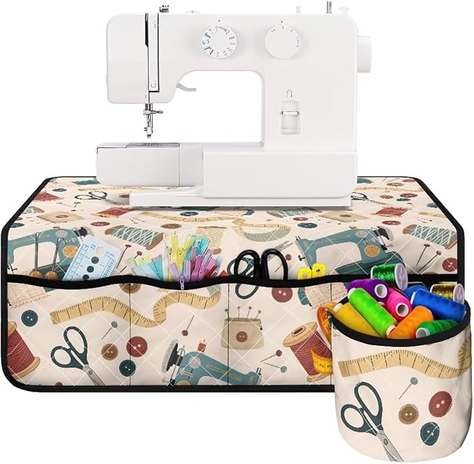Vintage Sewing Tools Sewing Machine Mat by Unknown