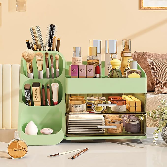 Makeup Organizer with Drawers, Large Capacity Countertop Organizer - Image 3