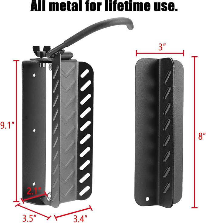 PHUNAYA Bike Wall Mount Vertical, Swivel Bike Hangers - Image 7