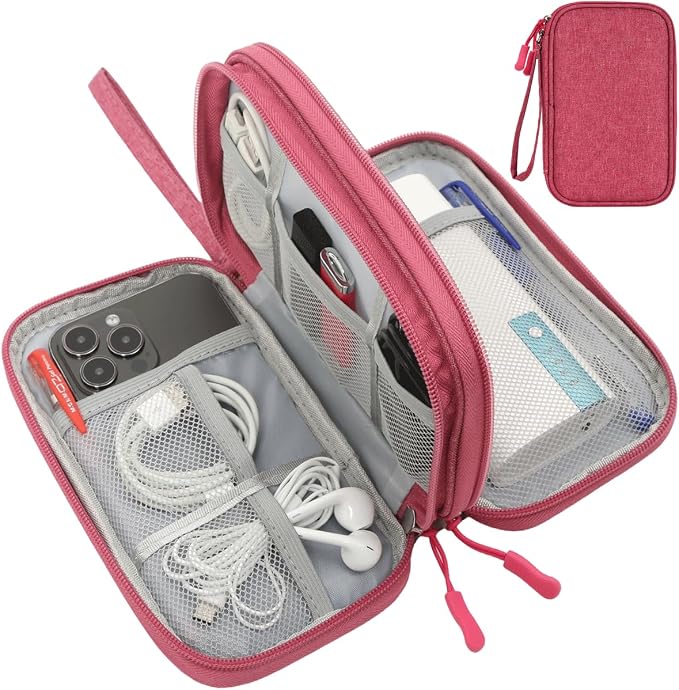 CAAORDKSO Small Cable Organizer Bag, Charger Organizer Case Pouch Travel Bag by Unknown