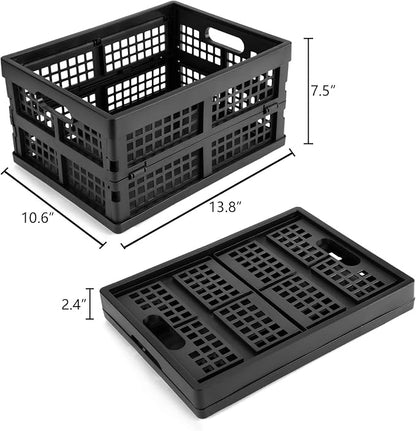 Eslite 16L Plastic Collapsible Storage Crates, Folding Crates Storage - Image 4