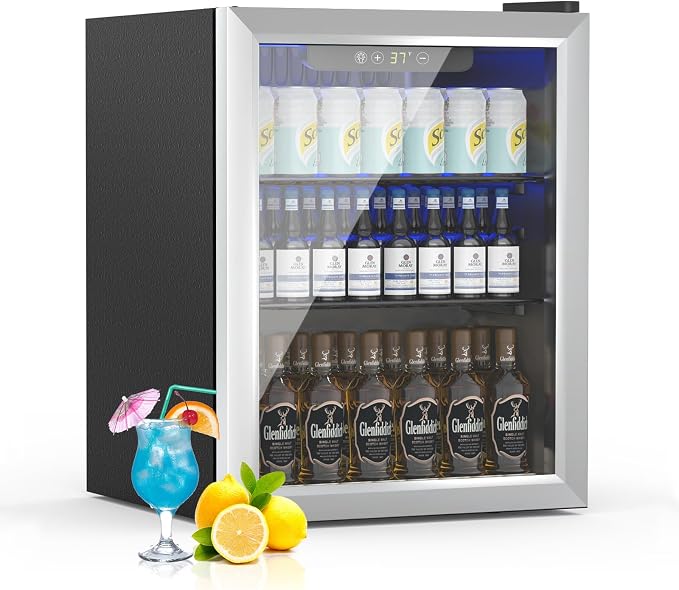 1.7 Cu.ft Beverage Refrigerator Cooler, 72 Cans Mini Fridge by Unknown