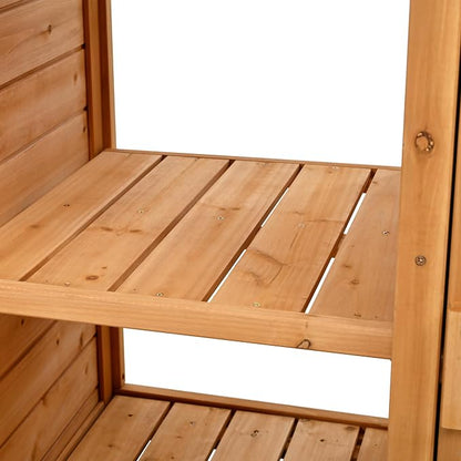 Merax Outdoor Potting Bench, Large Horticulture Work Table Workstation - Image 6