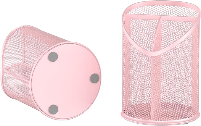 2 Pack Pen Holder Mesh Round Pencil - Image 3