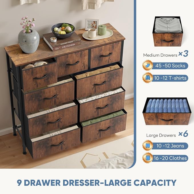 DUMOS Dresser for Bedroom, Storage Organizer - Image 4