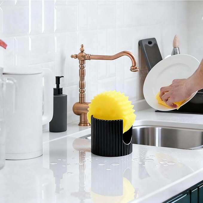 Kitchen Sponge Holder, 3 inch heigh Ceramic Sponge Holder - Image 4