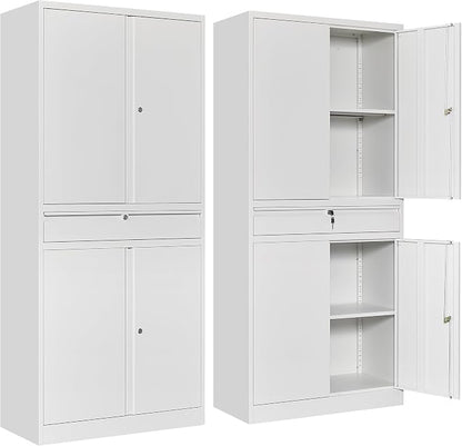SISESOL White Metal Storage Cabinet by SISESOL
