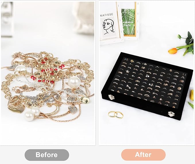 Ring Organizer for Jewelry, Ring Holder Box - Image 5