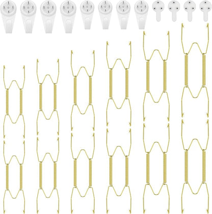 Hotop 12 Pieces Plate Hangers for Wall Stainless Steel Wire Invisible Heavy by HOTOP