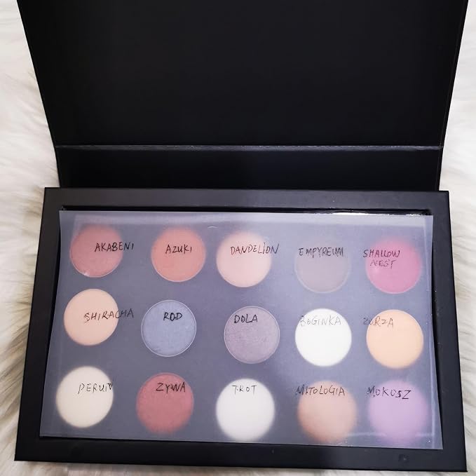 Coosei 4-Layer Book Shaped Magnetic Eyeshadow Palette Empty Makeup Storage Box - Image 6