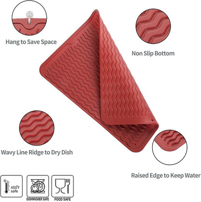 Silicone Dish Drying Mat for Multiple Usage, Easy clean, Eco-friendly, - Image 3