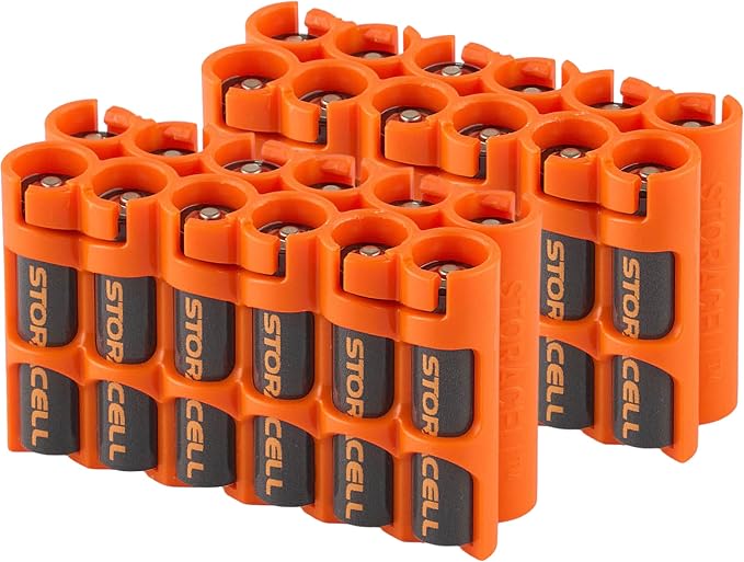 Storacell AAA-12 Battery Storage Caddy and Dispenser, Holds 12 AAA Batteries by Storacell