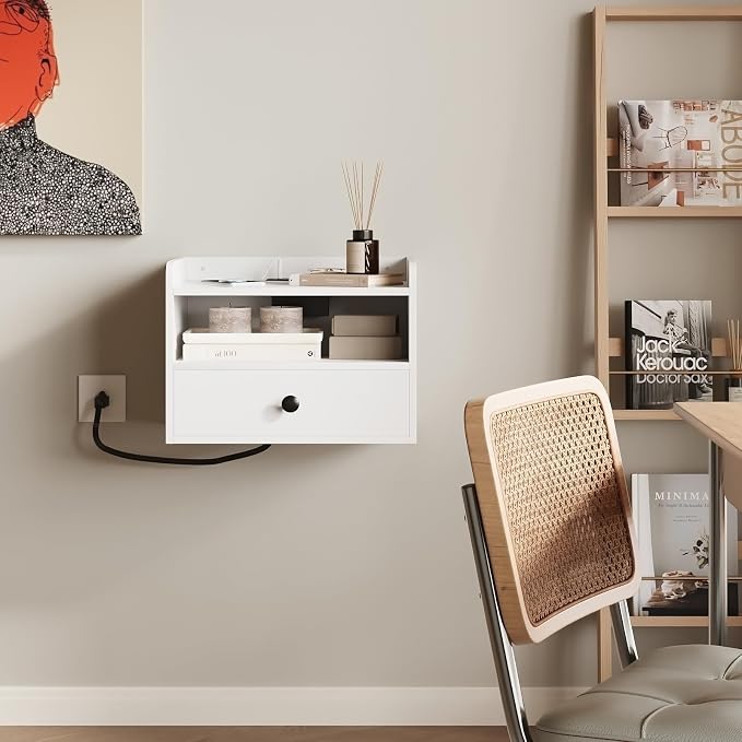 Floating Nightstand Set of 2 Modern Night Stands - Image 7
