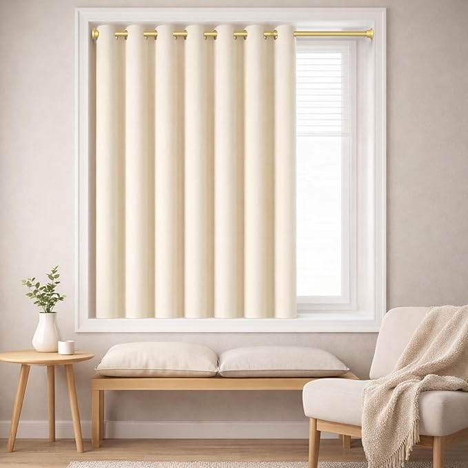 AIZESI Spring Tension Curtain Rod No Drilling 45 to 77 Inch, 7/8" Diameter - Image 8