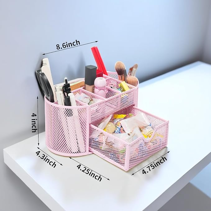 Newkita Desktop Organizer with Pencil Pen Holder and Accessories Offering 8 - Image 3