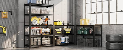 5-Tier Metal Storage Shelving Unit, 000 lbs Capacity Adjustable Garage Shelves - Image 7