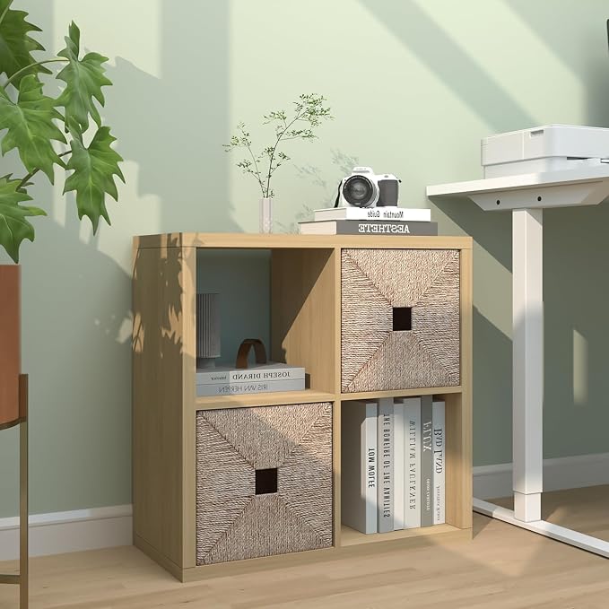 CTESNE【2026 Wooden Thick Frame 4 Cube Storage Organizer Shelf - Image 8
