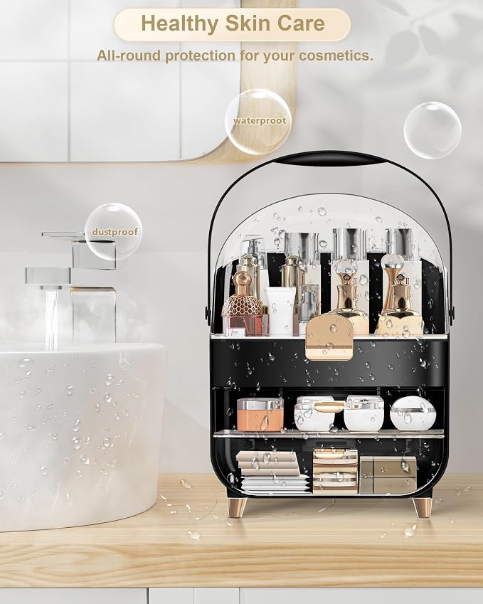 Makeup Organizer Countertop, Skincare Holder Bathroom Counter Organizer - Image 5