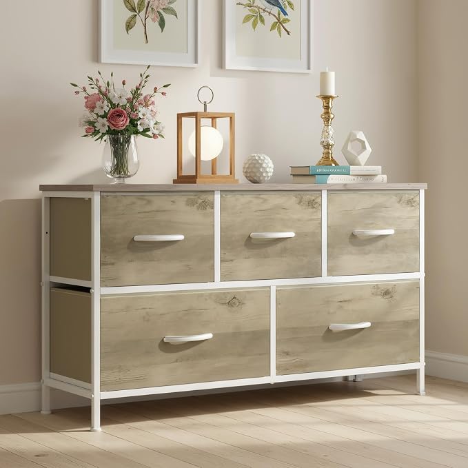 OLIXIS 5 Drawer Dresser for Bedroom, Storage Organizer Unit for Closet | Chest - Image 2