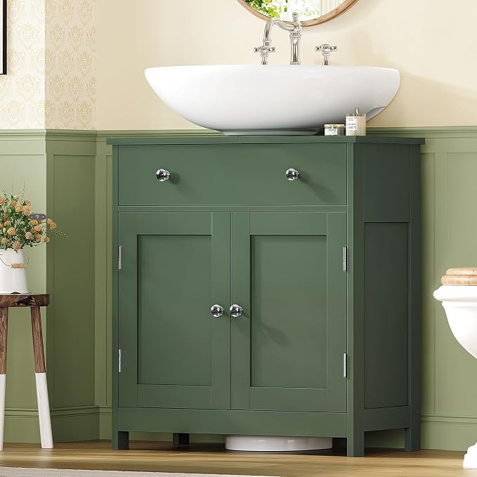 TEENFON Pedestal Sink Storage Cabinet - Image 9