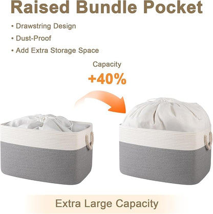95L Extra Large Blanket Basket - Image 9