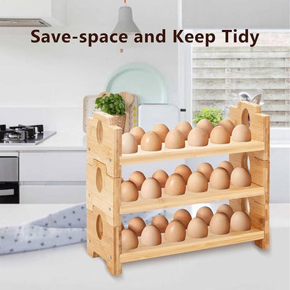 3-Tier Wooden Egg Holder - Image 6