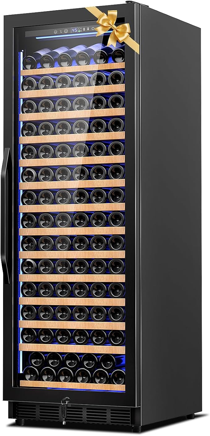 24 Inch Wine Cooler Refrigerator, 179 Bottles Wine Fridge Large Capacity by Velieta-SpecialistinFridge