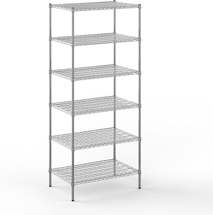 24" Deep x 36" Wide x 86" Height Wire Shelving Kit | 6-Tier | NSF Commercial by Regal+Altair